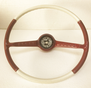 1561939 RED AND WHITE STEERING WHEEL - intsw