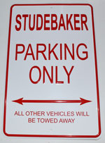 20-007 STUDEBAKER PARKING ONLY - signage