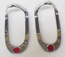 296291W CHROME TAIL LENS BEZEL - tlbz51