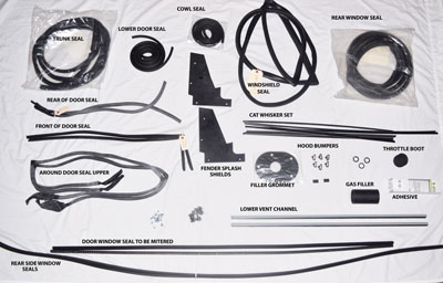 1963 LARK 4 DOOR SEDAN RUBBER KIT - rbkit