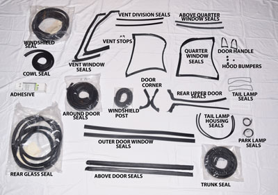 1963-1983 AVANTI RUBBER KIT - rbkit