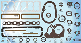 GSK002L CHAMPION ENGINE GASKET REBUILD SET - 6cyenggskk