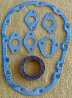 GSK101 TIMING COVER GASKET SET V-8 - .